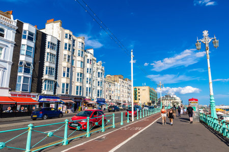 BRIGHTON, UK - JUNE 29, 2022: Brighton waterfront in a sunny summer day, East Sussex, England, UKのeditorial素材