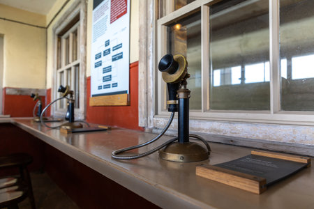 DOVER, THE UNITED KINGDOM - JUNE 28, 2022: Interior of fire command post and Port war signal station in Dover Castle in Dover, UKのeditorial素材