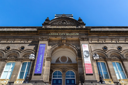 LEEDS, UK - JUNE 16, 2022: Leeds City Museum in a sunny summer day in Leeds, West Yorkshire, UKのeditorial素材