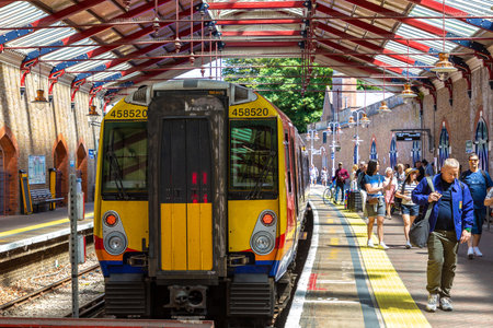 WINDSOR, UK - JUNE 19, 2022: Windsor and Eton Riverside train station in Windsor, UKのeditorial素材