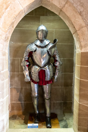 WARWICK, UK - JUNE 11, 2022: Interior of Warwick Castle - is a medieval castle built by William the Conqueror in 1068, UKのeditorial素材