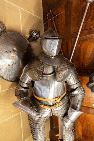 WARWICK, UK - JUNE 11, 2022: Interior of Warwick Castle - is a medieval castle built by William the Conqueror in 1068, UKのeditorial素材