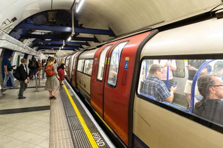LONDON, THE UNITED KINGDOM - JUNE 26, 2022: Baker street underground station in London, England, UKのeditorial素材