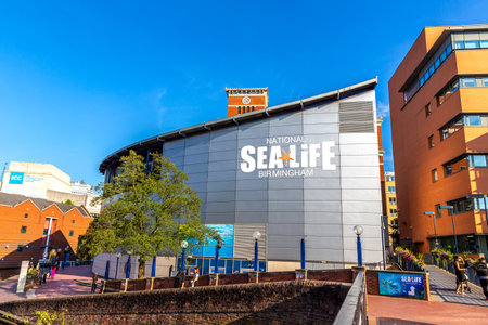 BIRMINGHAM, THE UNITED KINGDOM - SEPTEMBER 3, 2023: National SEA LIFE Centre Birmingham in a sunny day in Birmingham, England, United Kingdomのeditorial素材