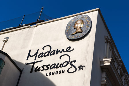 LONDON, THE UNITED KINGDOM - JUNE 26, 2022: Madame Tussauds waxworks Museum in London in a sunny day, England, UKのeditorial素材