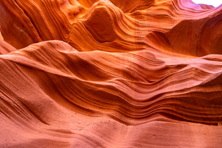 Antelope Canyon in a sunny day, Page, Arizona, USAの写真素材