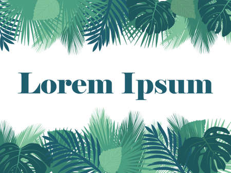tropical leafsのイラスト素材