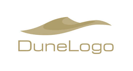 Dune Logo, Gold Desert Sentのイラスト素材