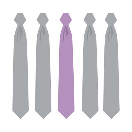 simple mans tiesのイラスト素材