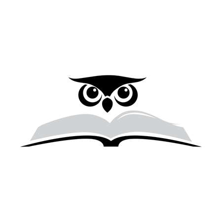 owl and bookのイラスト素材