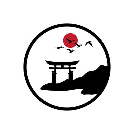 Japan traditional gateのイラスト素材