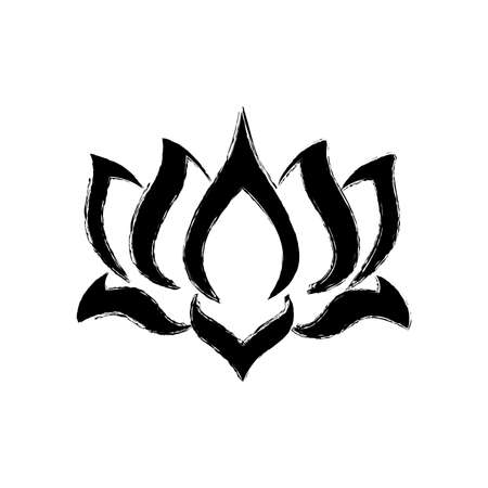 Lotus flower iconのイラスト素材