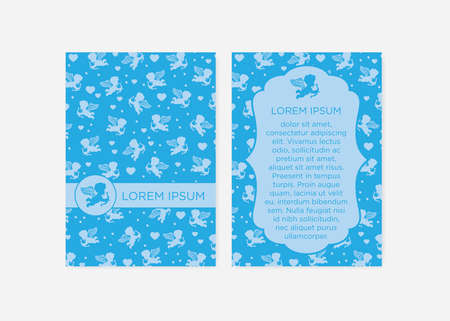 cupid, event invitation templateのイラスト素材