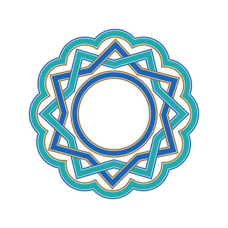 Oriental vector frameのイラスト素材