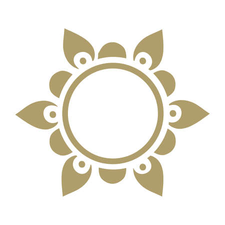 gold ornamental frame, vectorのイラスト素材