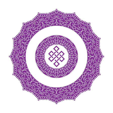 mandala frame, vectorのイラスト素材