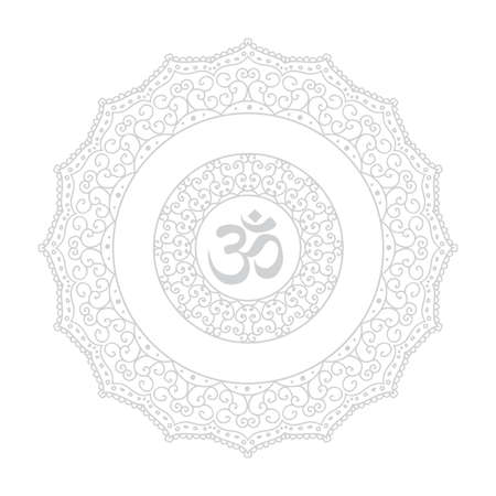 mandala frame, vectorのイラスト素材