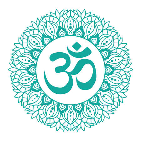 floral mandala, vectorのイラスト素材