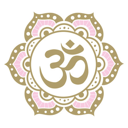 mandala with OM symbol