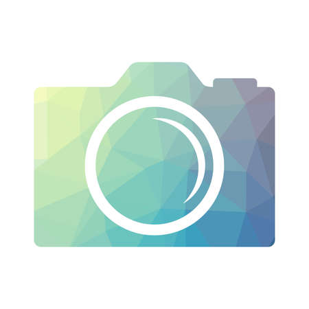 colorful abstract photo cameraのイラスト素材