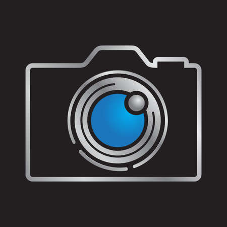 photo camera, vector graphic design elementのイラスト素材
