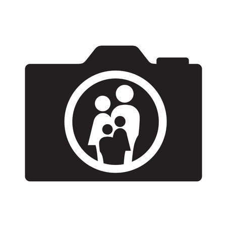 abstract family inside photo camera