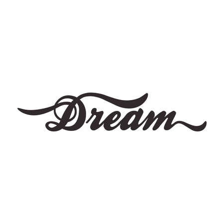 typographic word dreamのイラスト素材