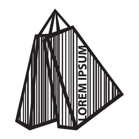 black and white striped bags with text shopping codeのイラスト素材