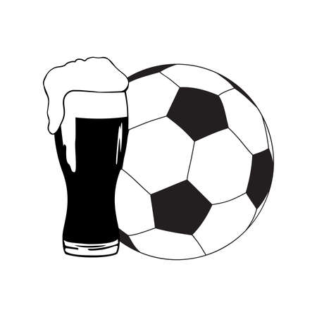 glass of beer, vectorのイラスト素材