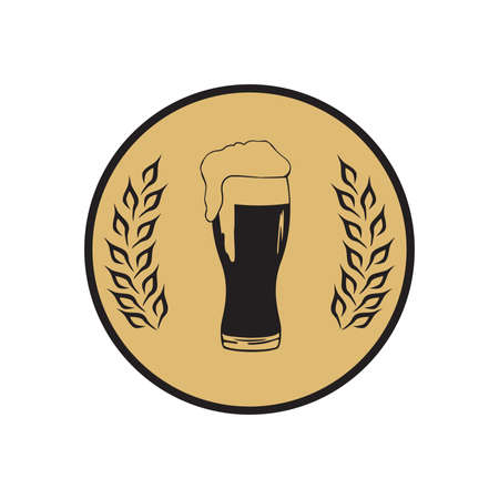 glass of beer, vectorのイラスト素材