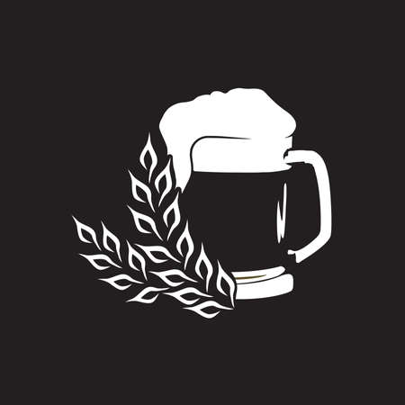 glass of beer, vectorのイラスト素材