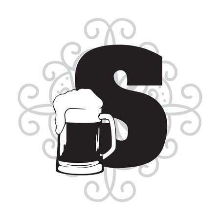 LETTER AND BEERのイラスト素材