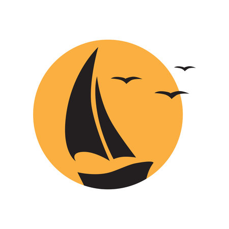 sail boat, vectorのイラスト素材