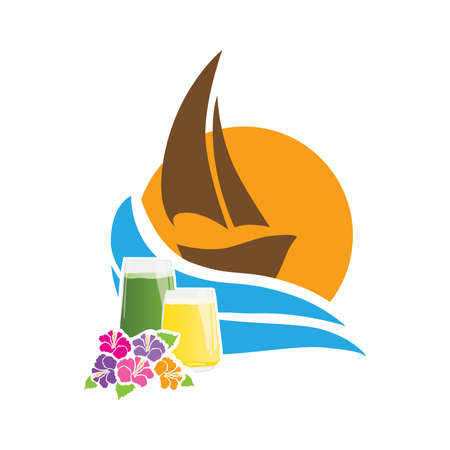 sail boat, vectorのイラスト素材