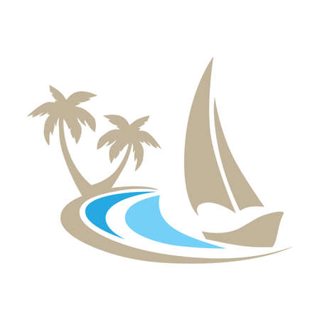 sail boat, vectorのイラスト素材