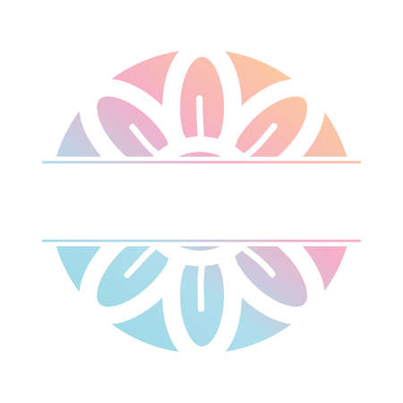 Mandala. Circular figure representing the universe in Hindu and Buddhist.のイラスト素材