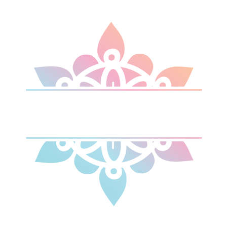 Mandala. Circular figure representing the universe in Hindu and Buddhist.のイラスト素材