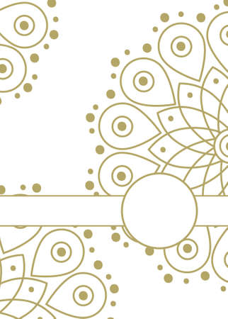 mandala, backgrounds for invitations designのイラスト素材