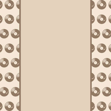 music records backgroundのイラスト素材