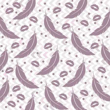 feather pattern backgroundのイラスト素材