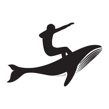 abstract humpback whaleのイラスト素材