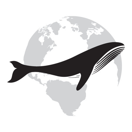 abstract humpback whaleのイラスト素材