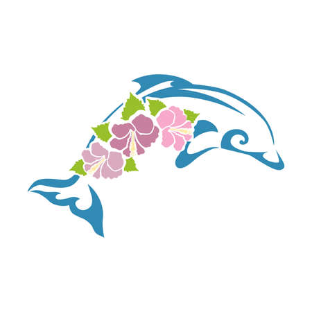 Dolphin, vector artworkのイラスト素材