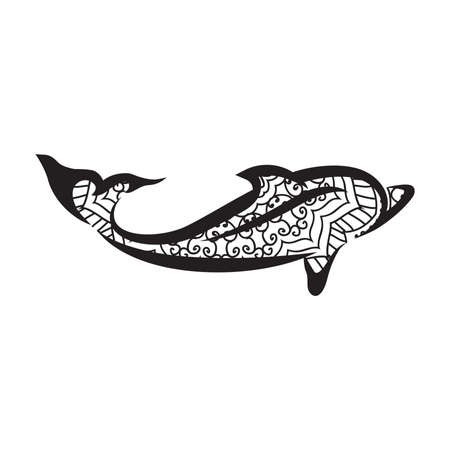 Dolphin, vector artworkのイラスト素材