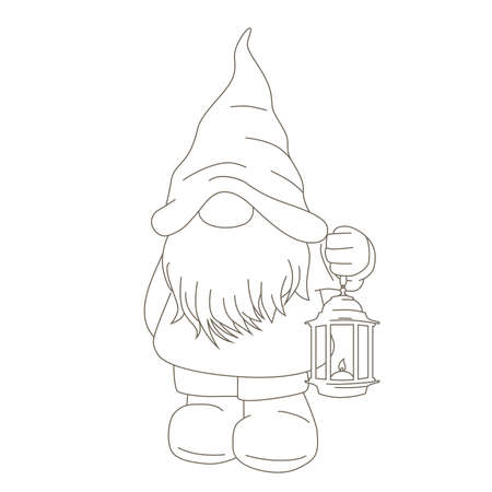 gnome illustration, vectorのイラスト素材