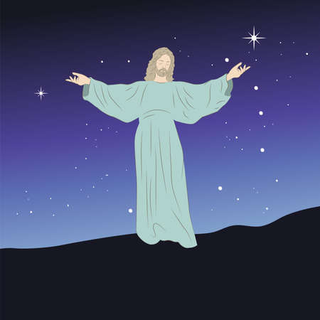 Lord Jesus Christ, Good Shepardのイラスト素材