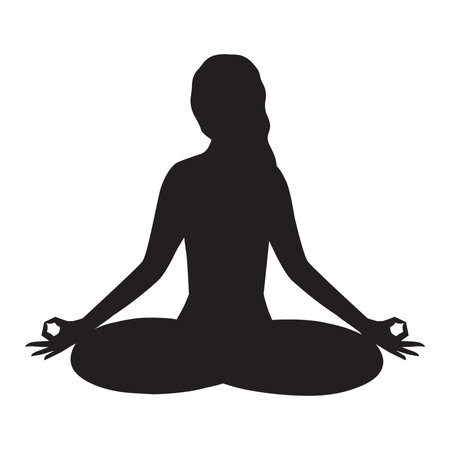woman in yoga poseのイラスト素材
