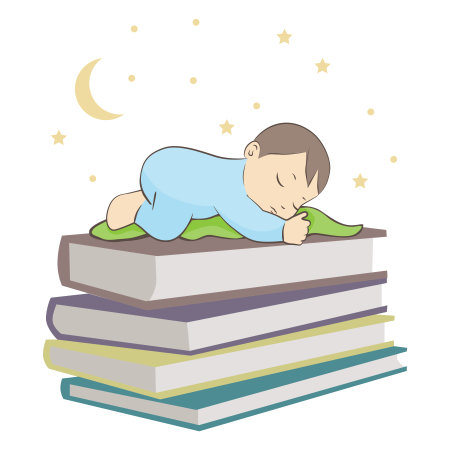 sleeping baby, vectorのイラスト素材