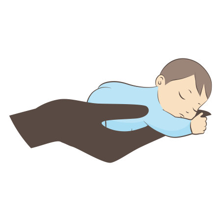 sleeping baby, vectorのイラスト素材