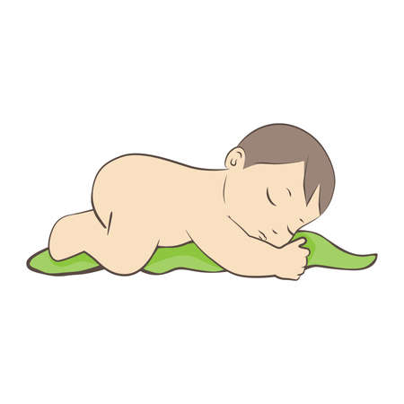 sleeping babyのイラスト素材